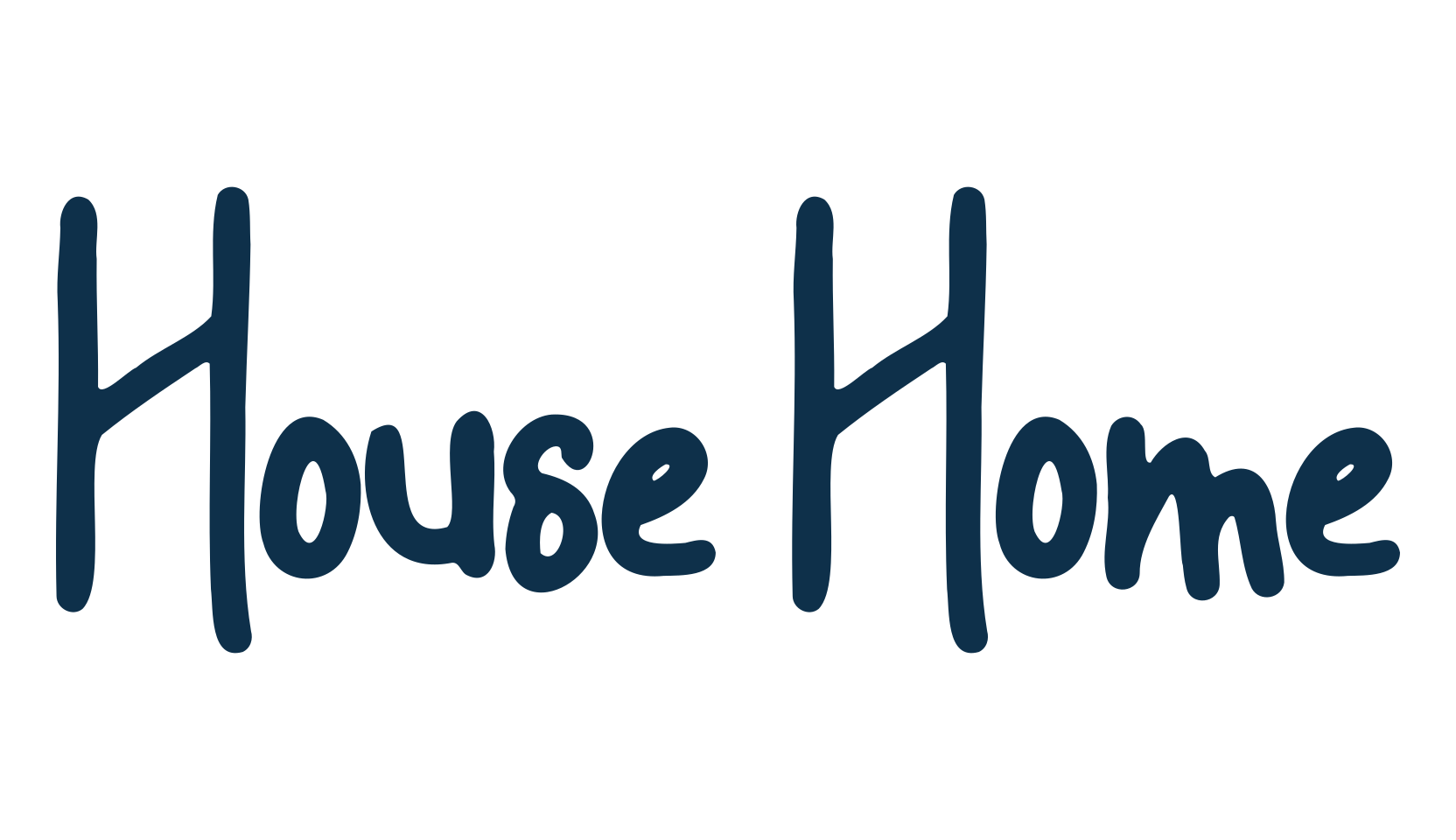 House Home, handwriting font preview