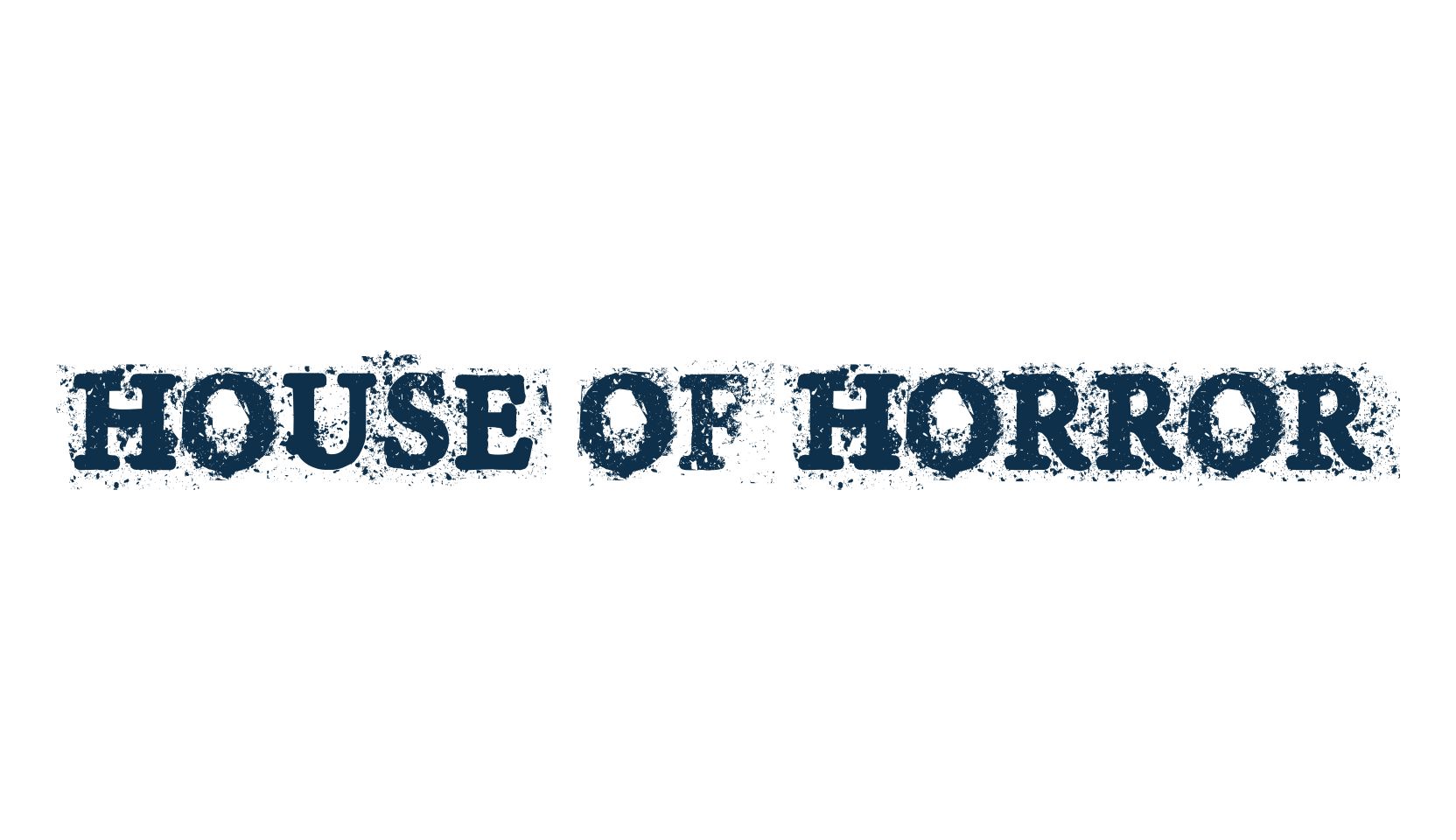 House of Horror, destroy font preview