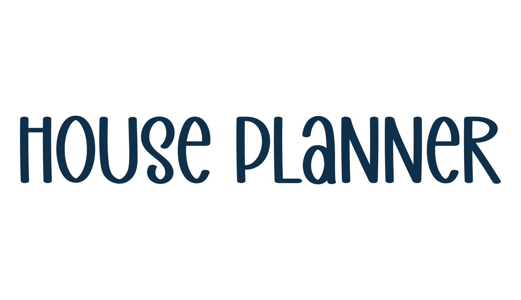 House Planner, script handwritten fancy decorative calligraphy font preview