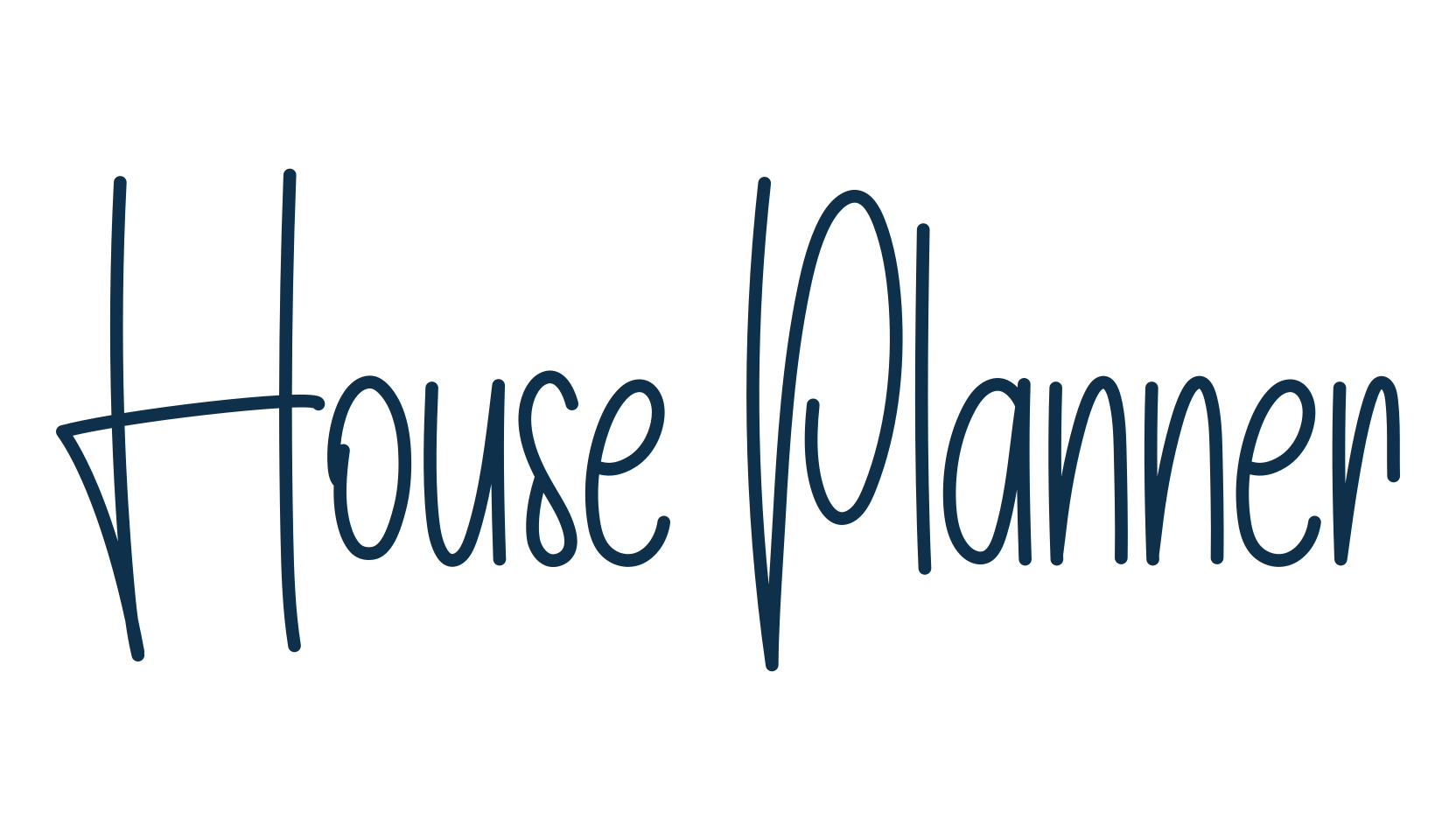 House Planner (house-planner), handwriting font preview