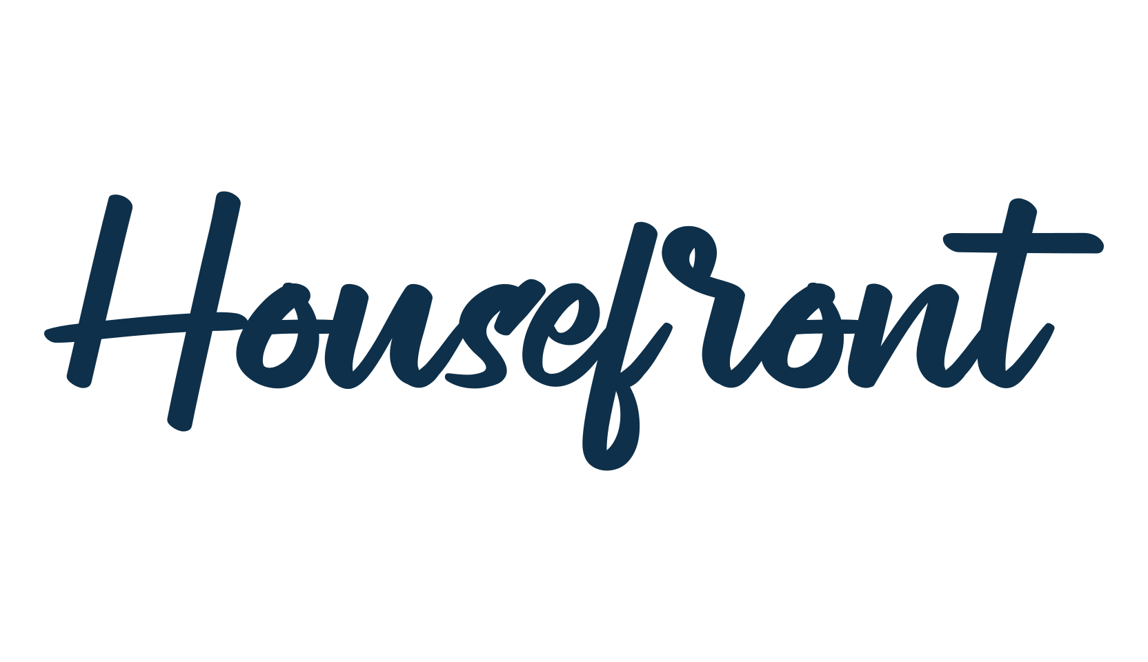 Housefront, calligraphy font preview