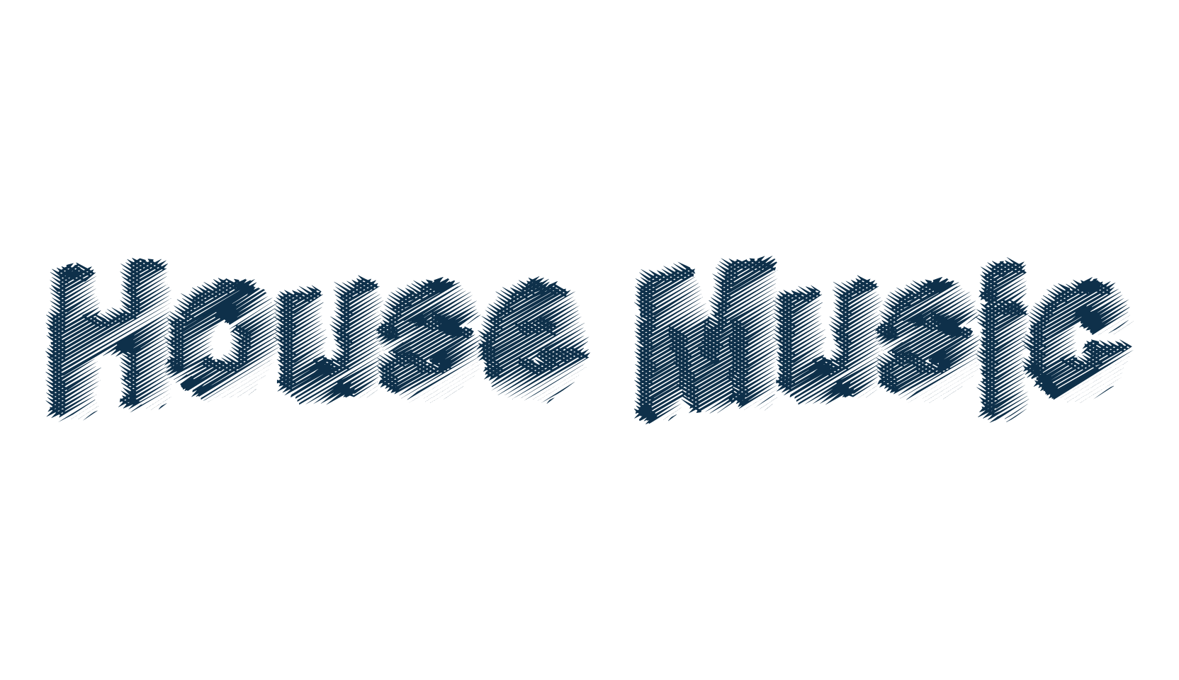 House Music (housemusic), fancy various decorative font preview