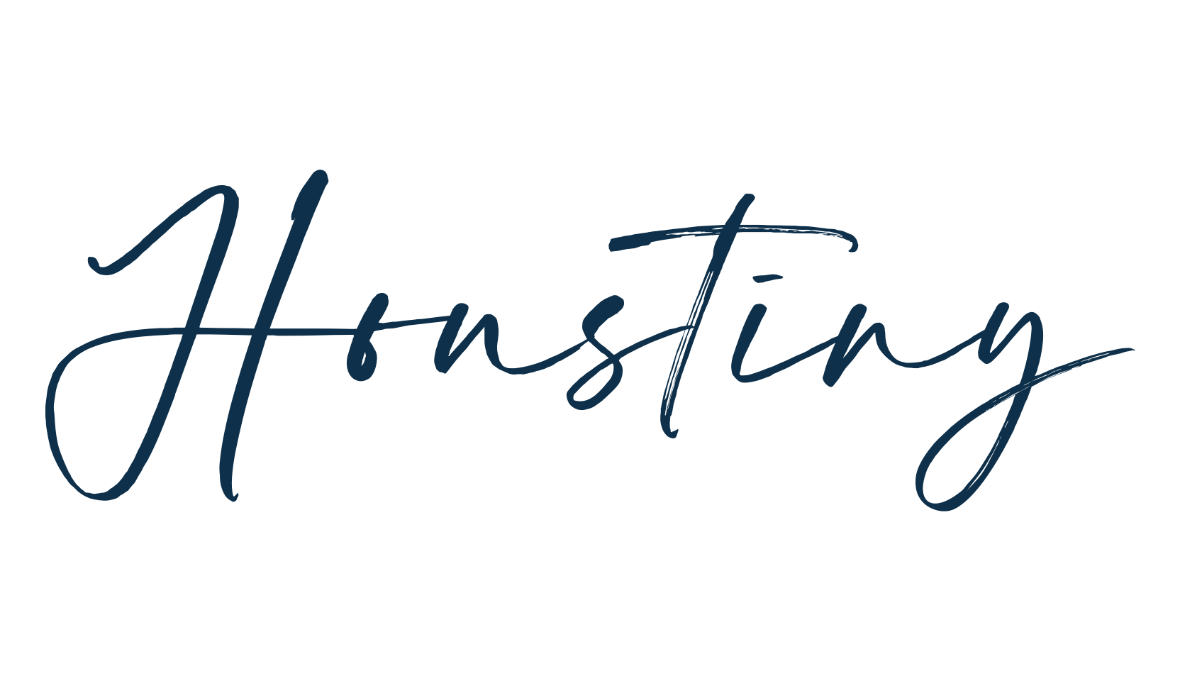 Houstiny, script brush fancy decorative calligraphy font preview