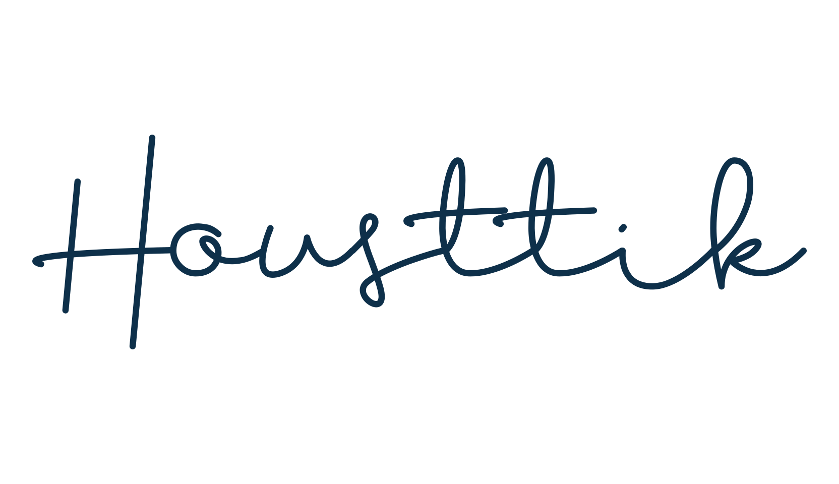 Housttik, handwriting font preview