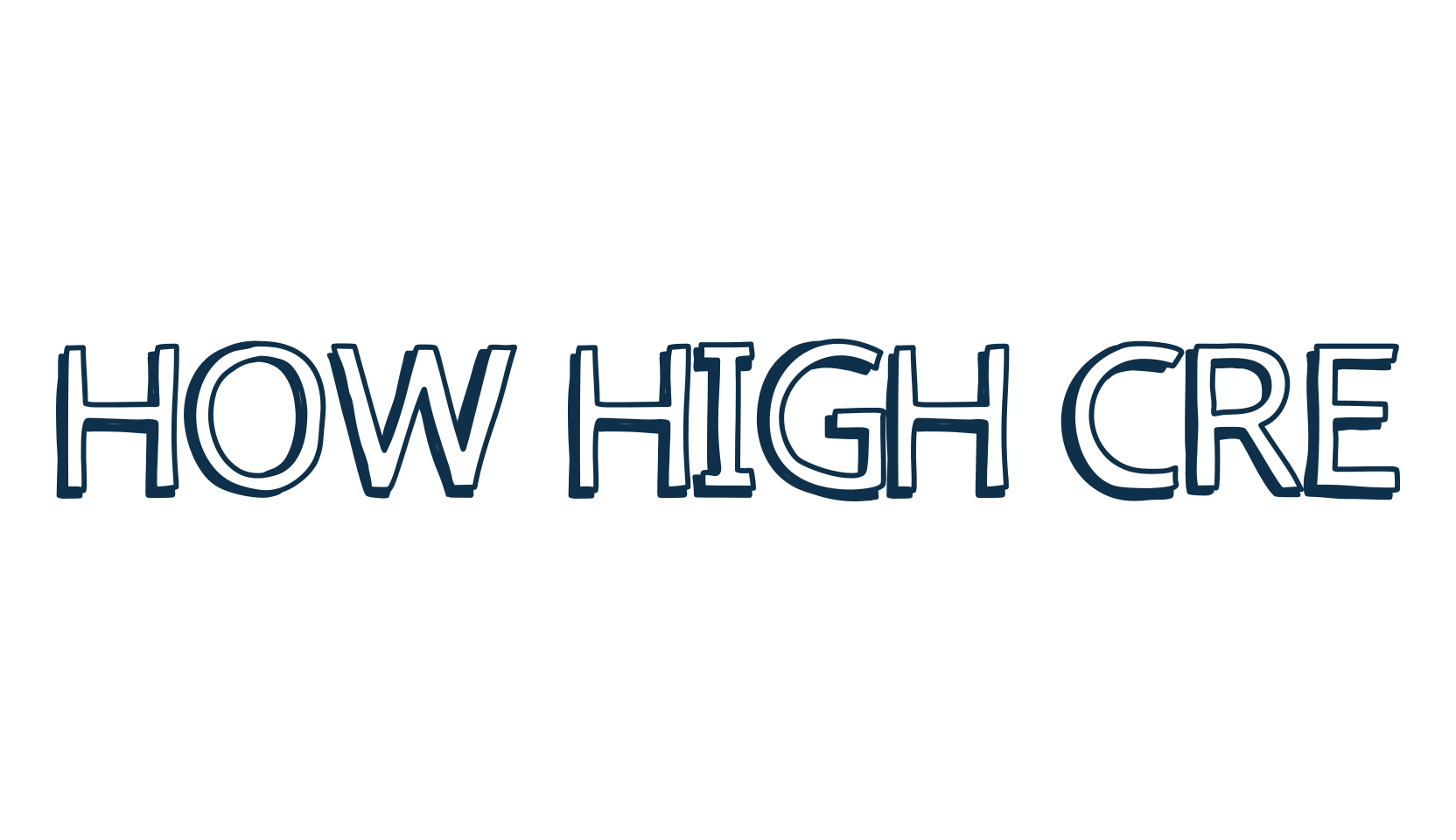 How High Cre, fancy cartoon decorative font preview