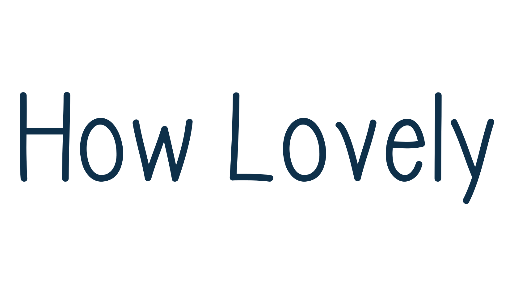 How Lovely, script handwritten fancy decorative calligraphy font preview