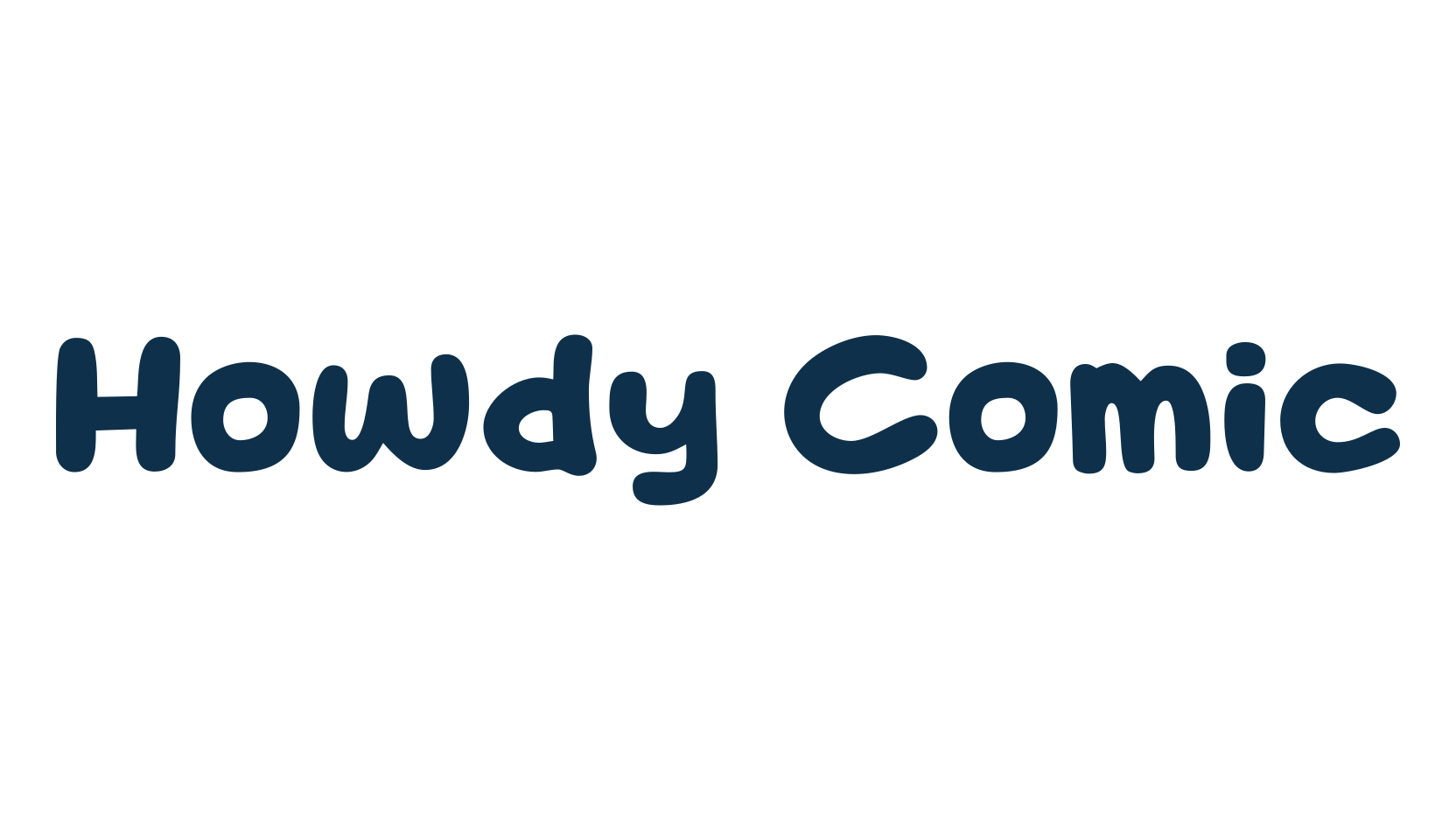 Howdy Comic, cartoon font preview