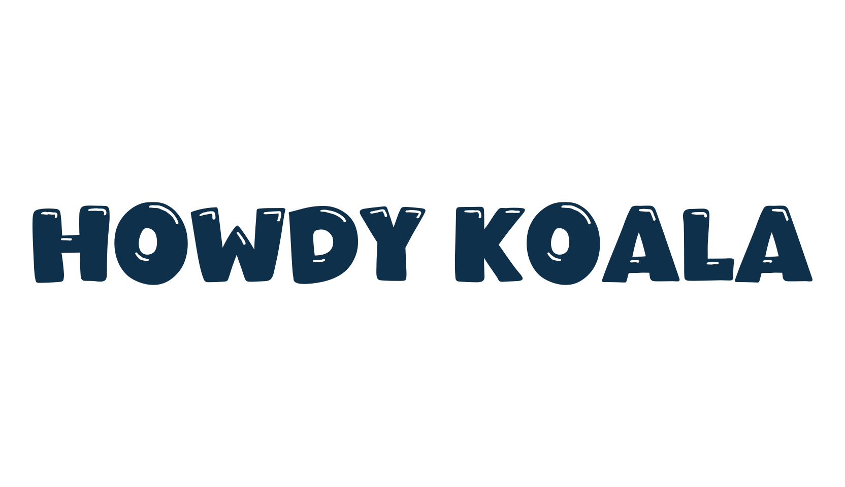Howdy Koala, cartoon font preview