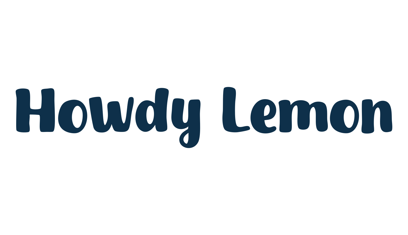 Howdy Lemon, cartoon font preview