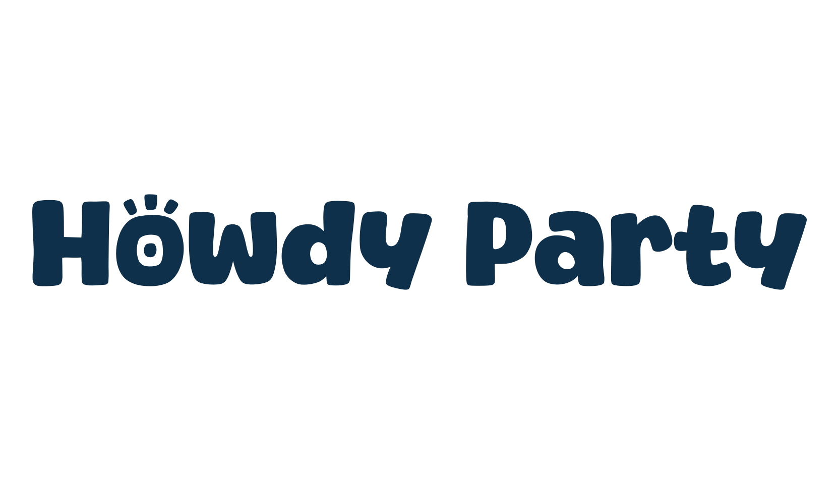 Howdy Party, cartoon font preview