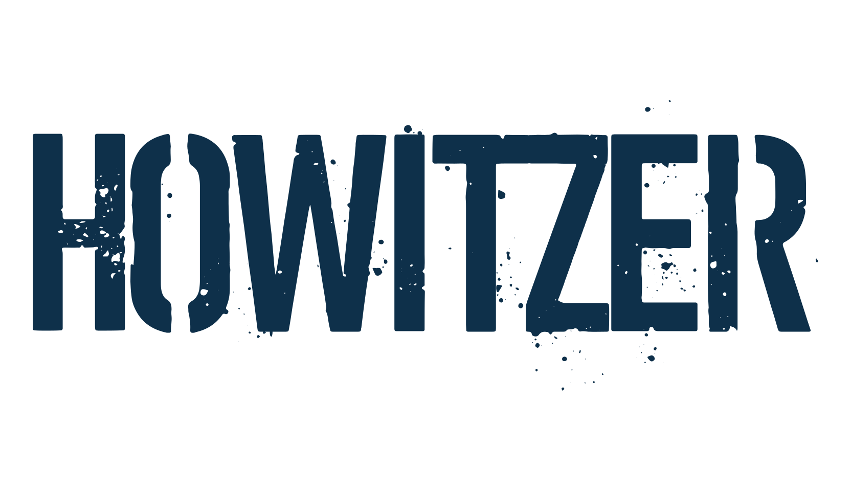 Howitzer, stencil, army font preview