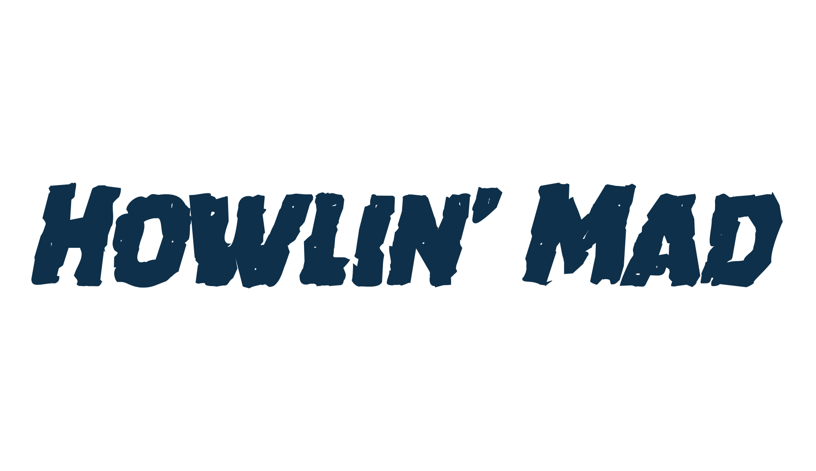 Howlin' Mad, halloween font preview