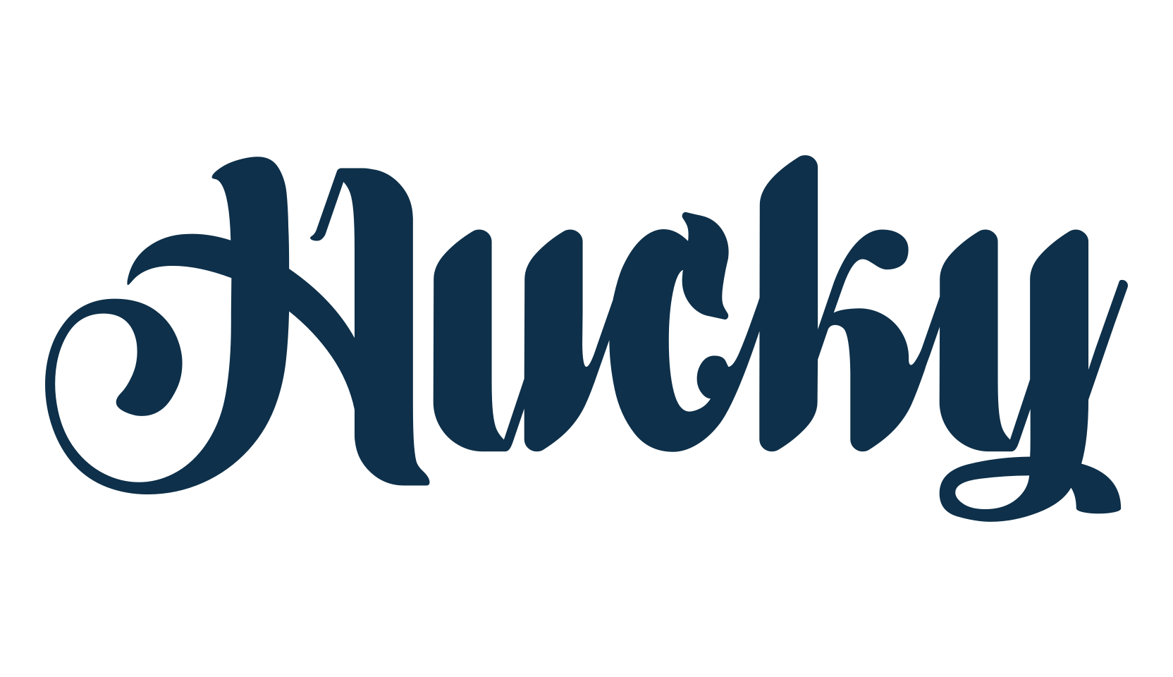 Hucky, fancy decorative font preview