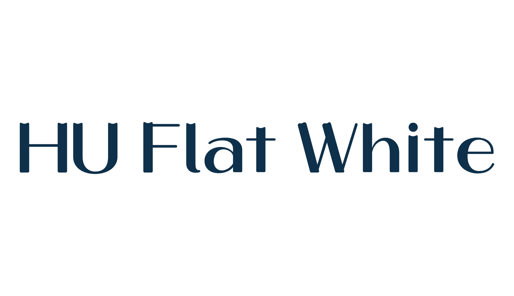 HU Flat White, various font preview