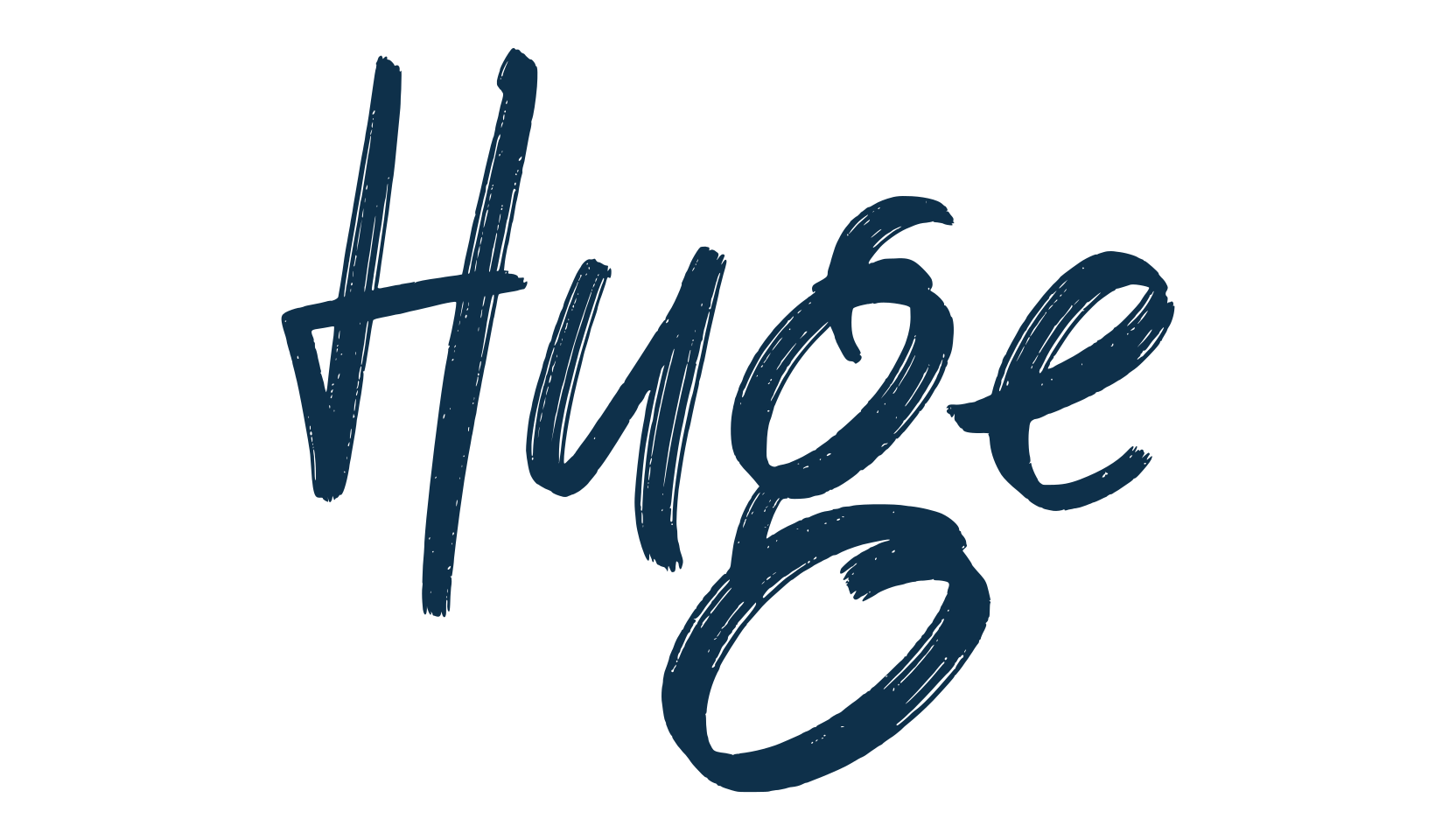 Huge, brush font preview