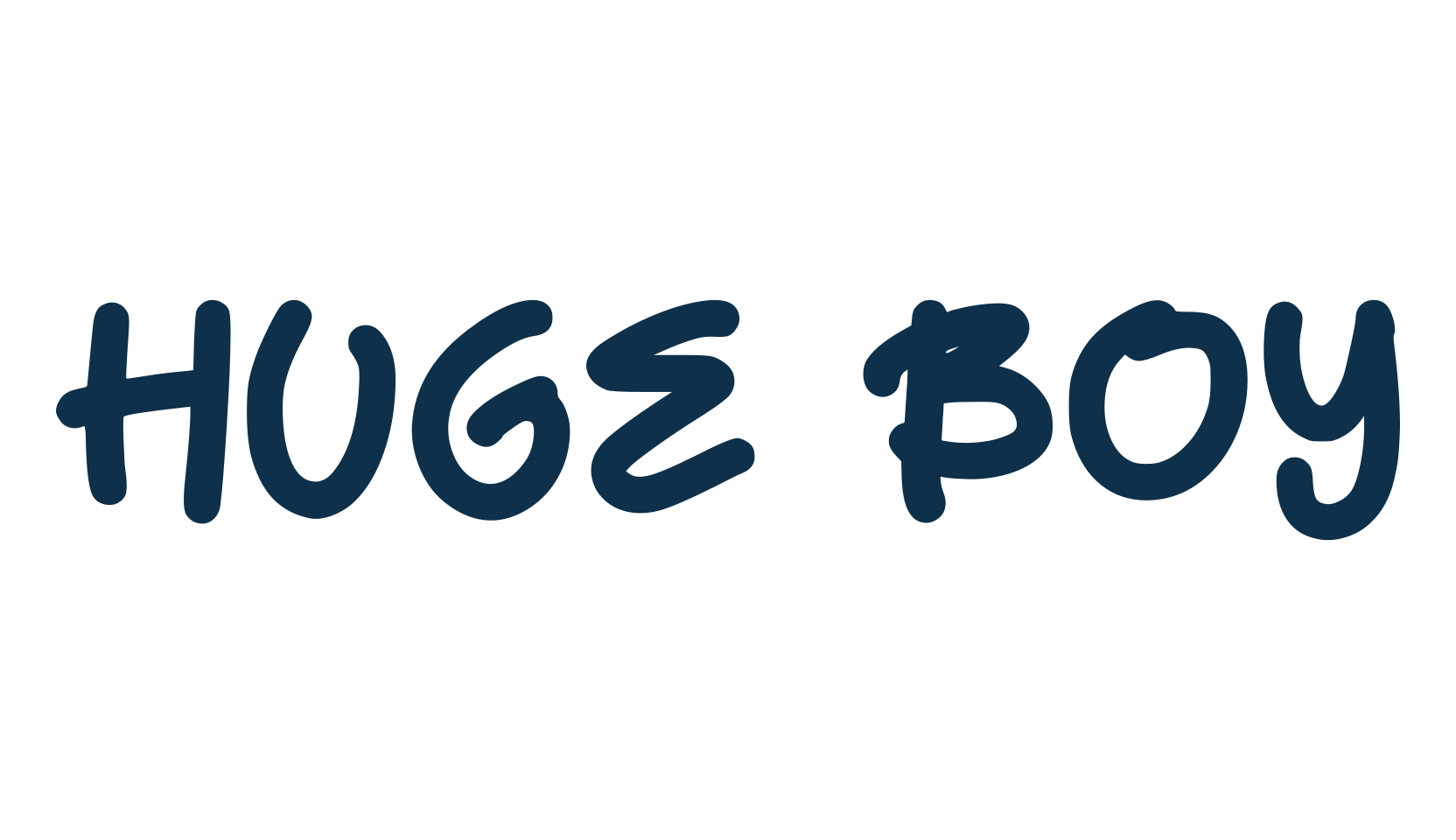 Huge Boy, fancy cartoon decorative font preview
