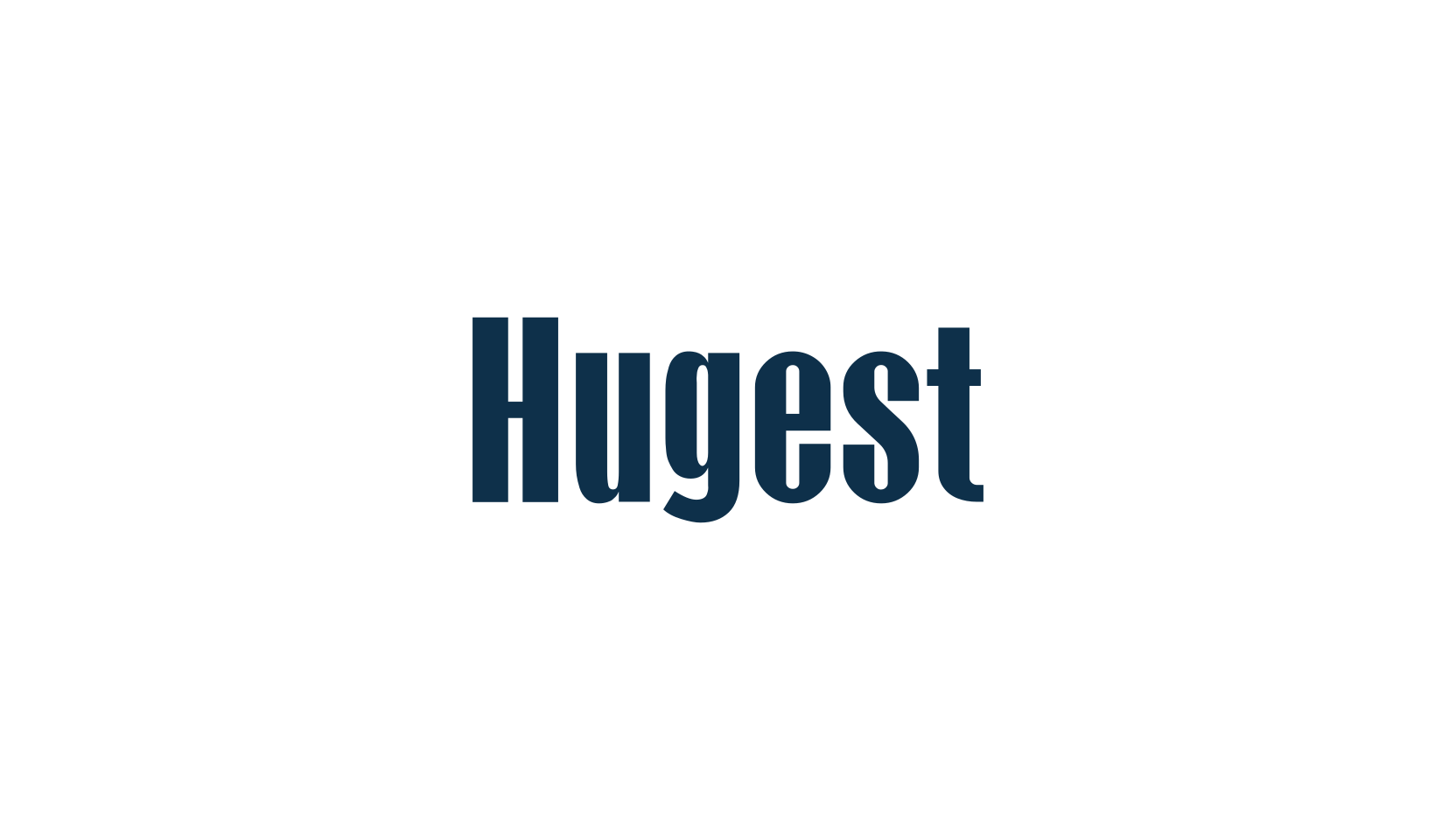 Hugest, basic sans serif font preview