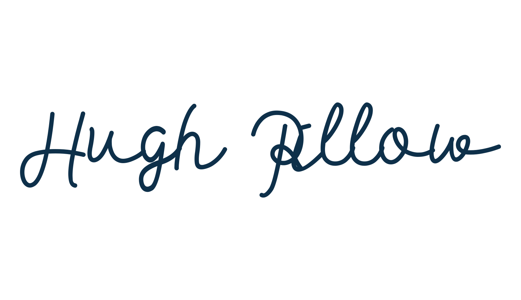 Hugh Pillow, script handwritten fancy decorative calligraphy font preview