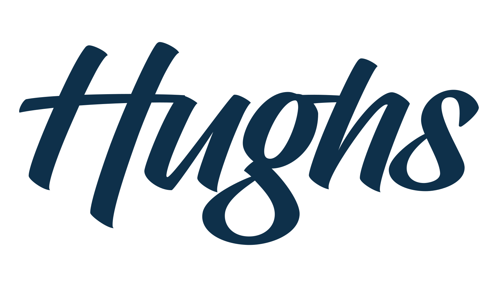 Hughs, brush font preview