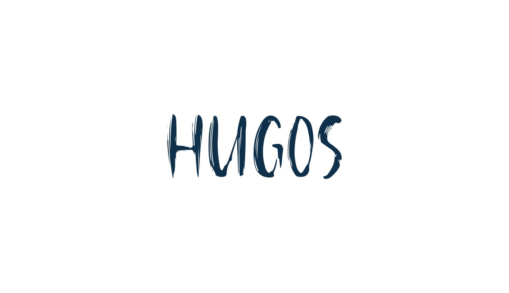 Hugos, script brush fancy decorative calligraphy font preview