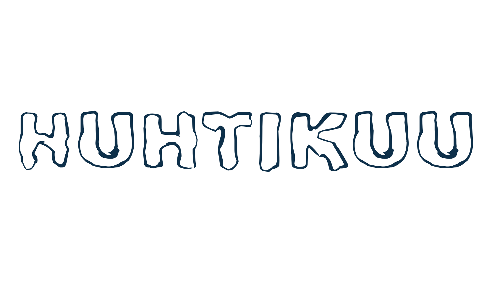 Huhtikuu, fancy eroded decorative font preview