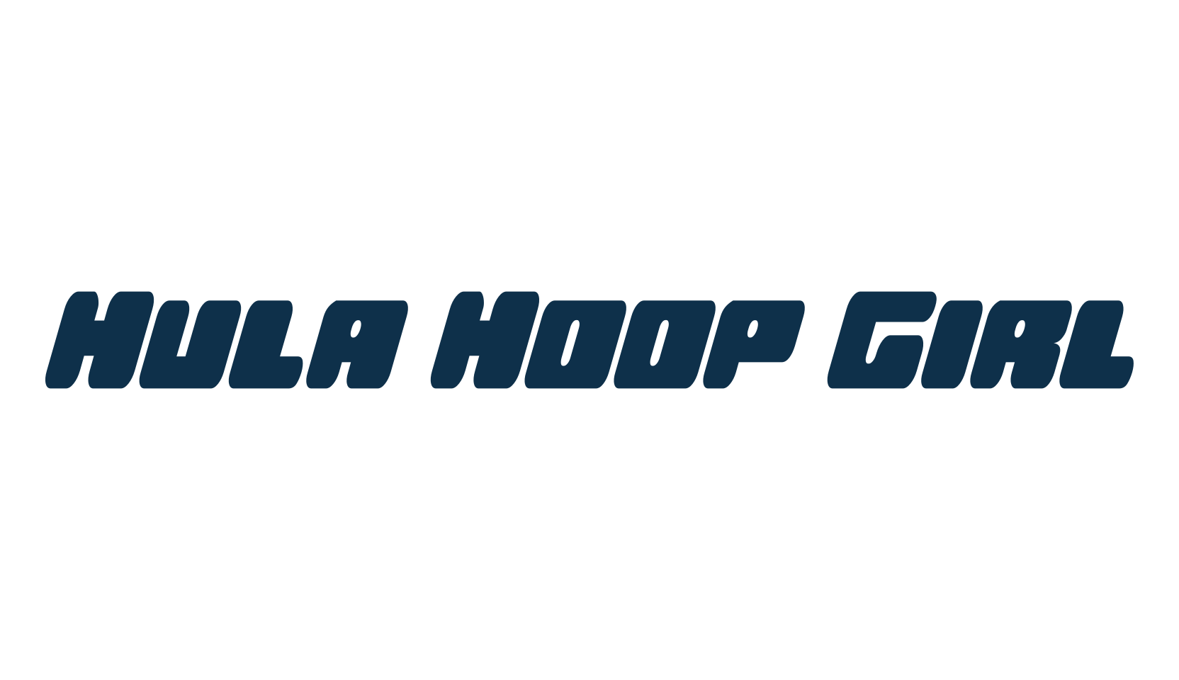 Hula Hoop Girl, fancy groovy decorative font preview