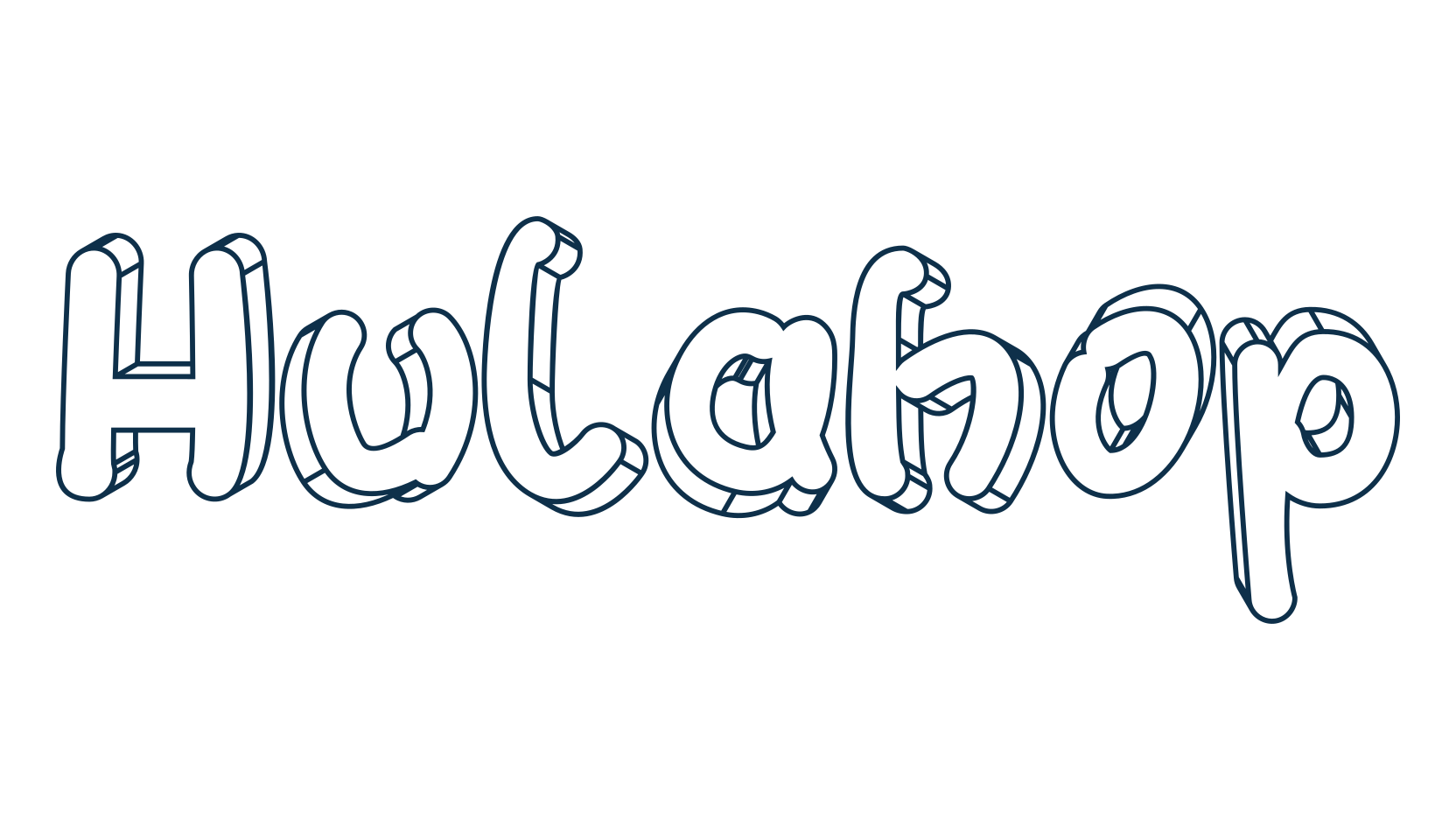 Hulahop, fancy cartoon decorative font preview