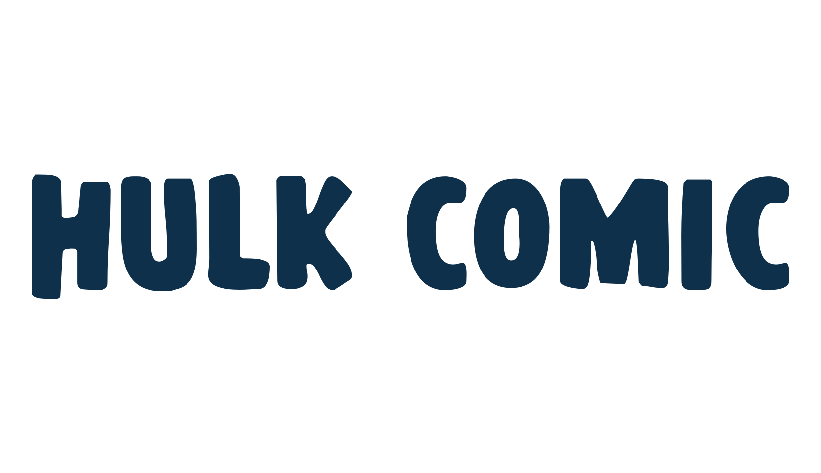 Hulk Comic, cartoon font preview