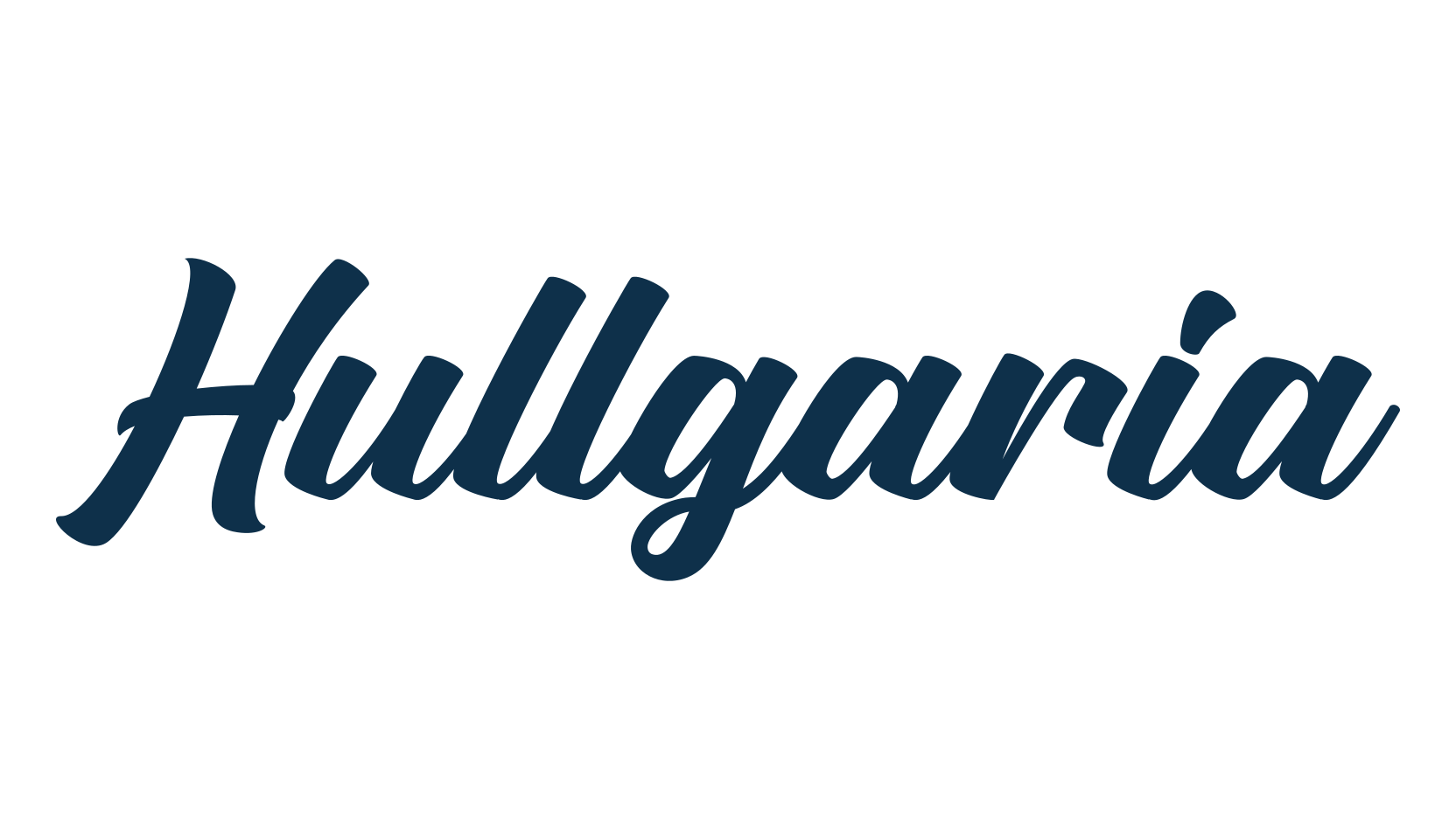 Hullgaria, script calligraphy fancy decorative font preview