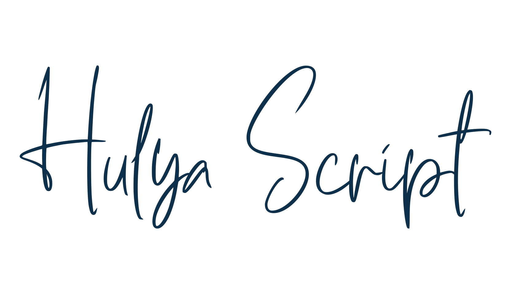 Hulya Script, handwriting font preview