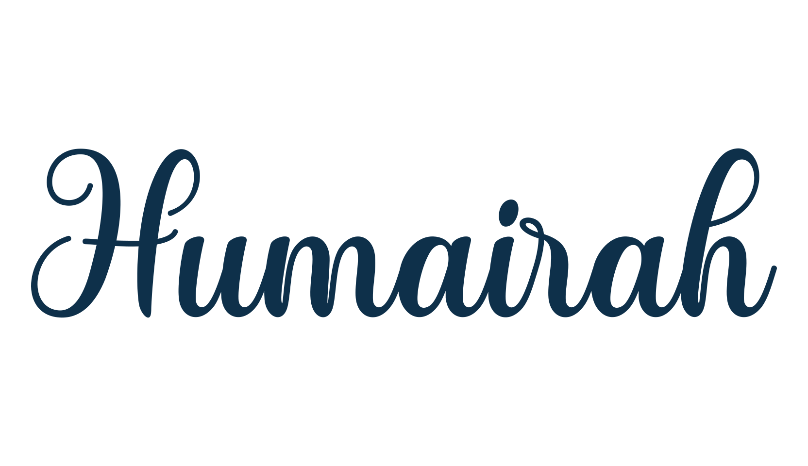 Humairah, script calligraphy fancy decorative font preview