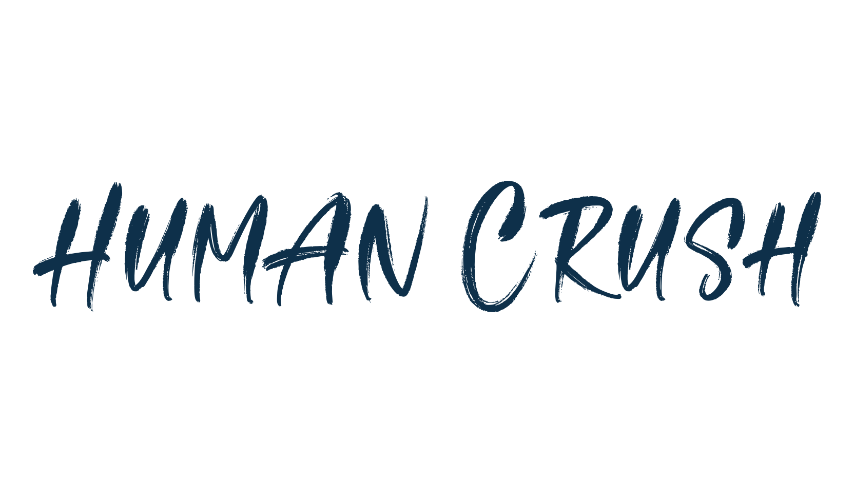 Human Crush, brush font preview