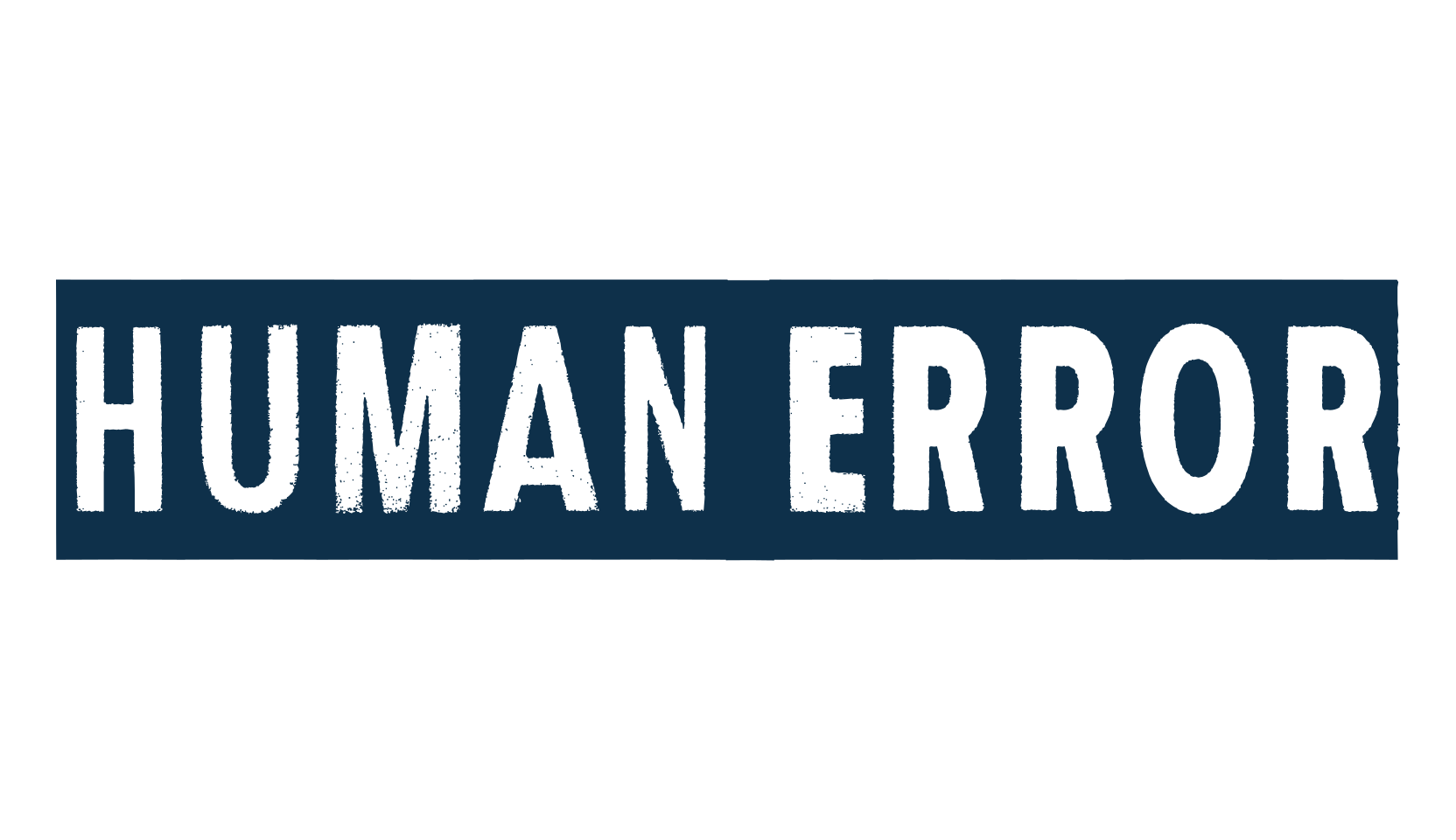 Human Error, eroded font preview