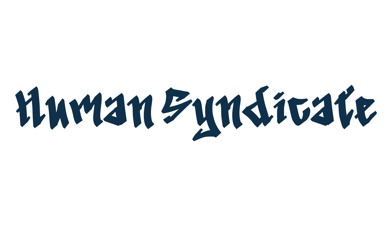Human Syndicate, graffiti font preview