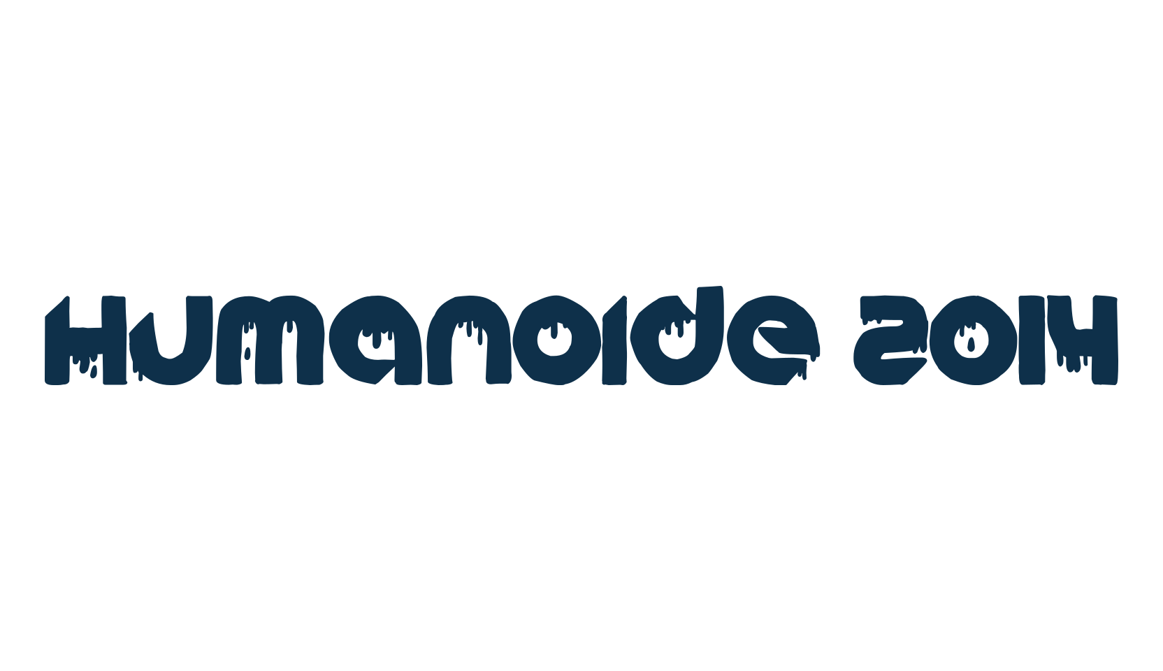 Humanoide 2014, cartoon font preview