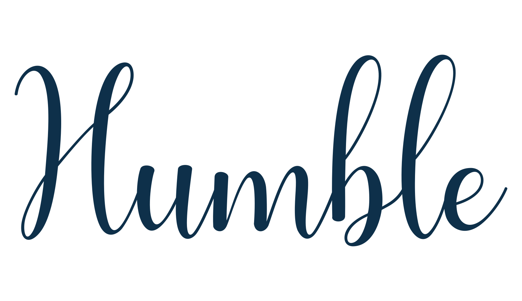 Humble (humble-2), calligraphy font preview