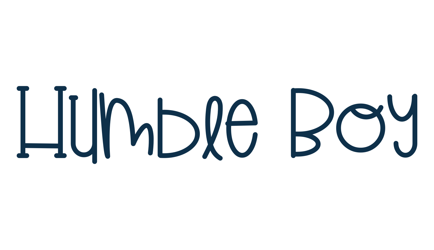 Humble Boy, various font preview