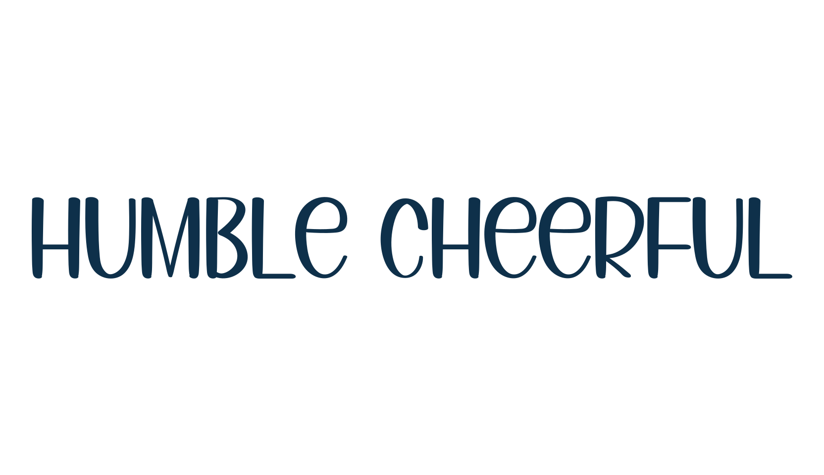 Humble Cheerful, display market font preview