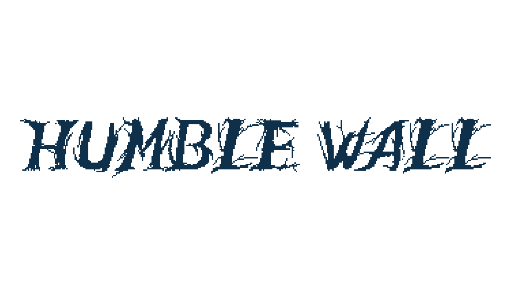 Humble Wall, holiday halloween fancy decorative horror font preview