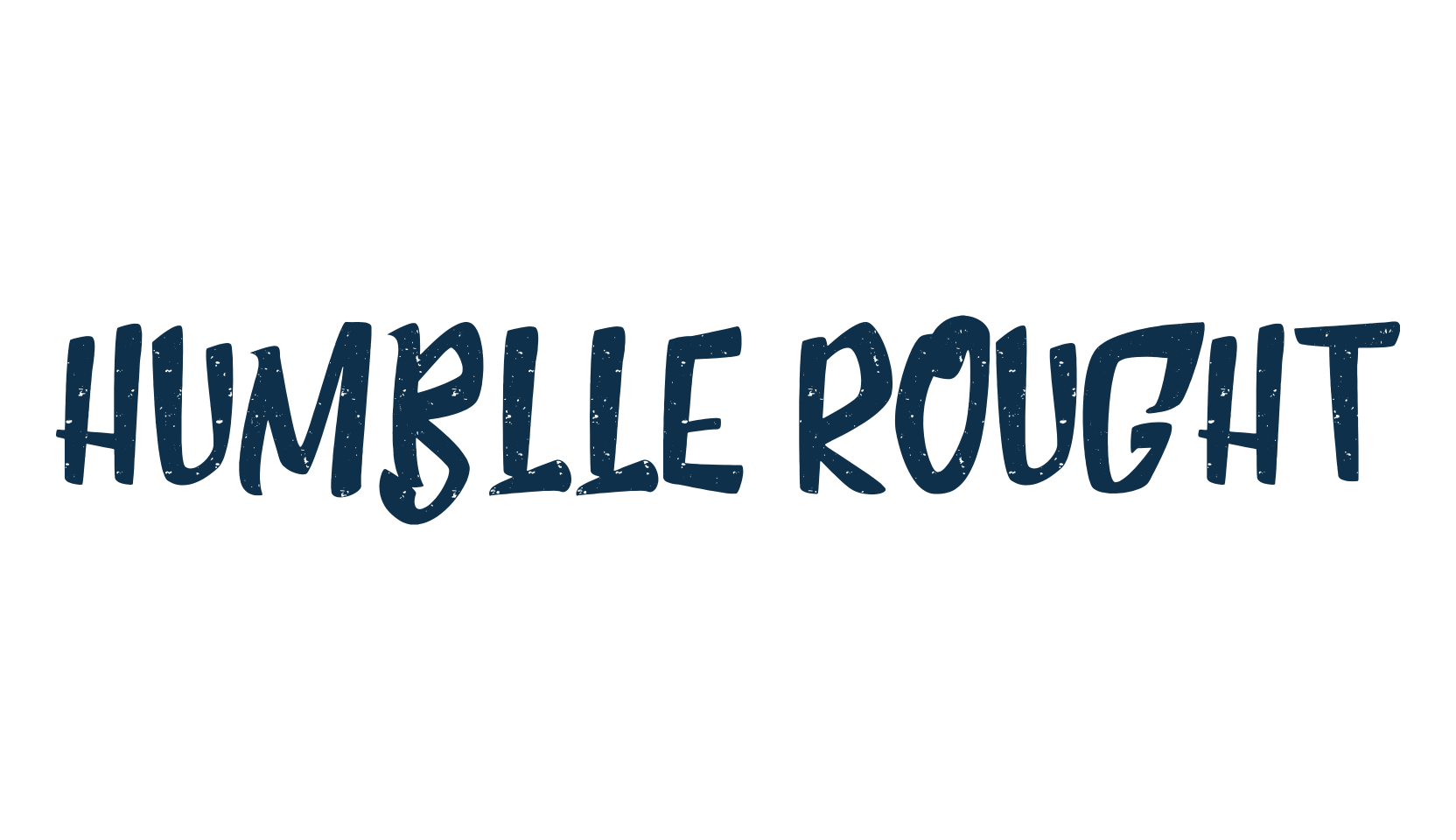 Humblle Rought, various font preview