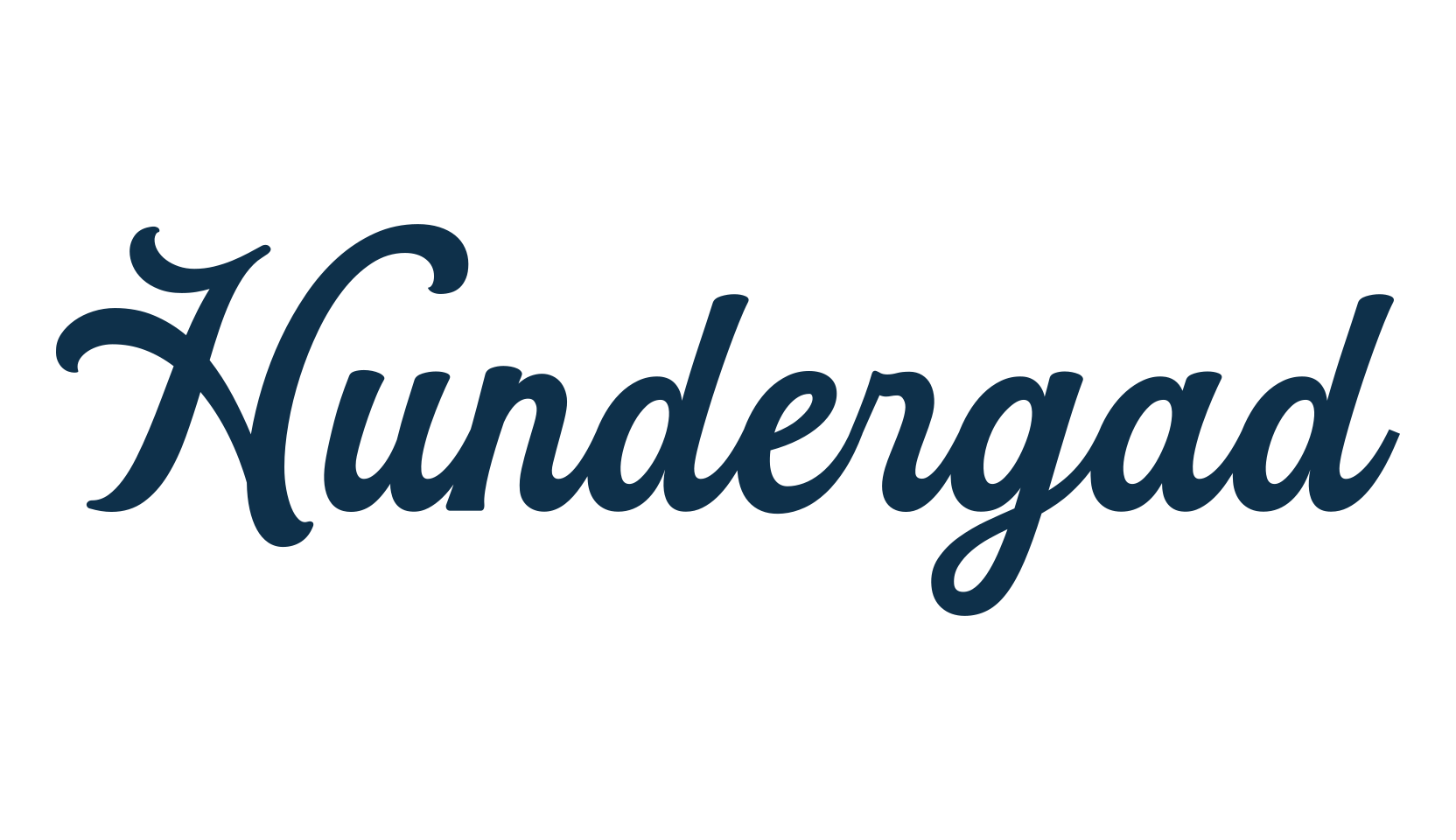 Hundergad, old school font preview