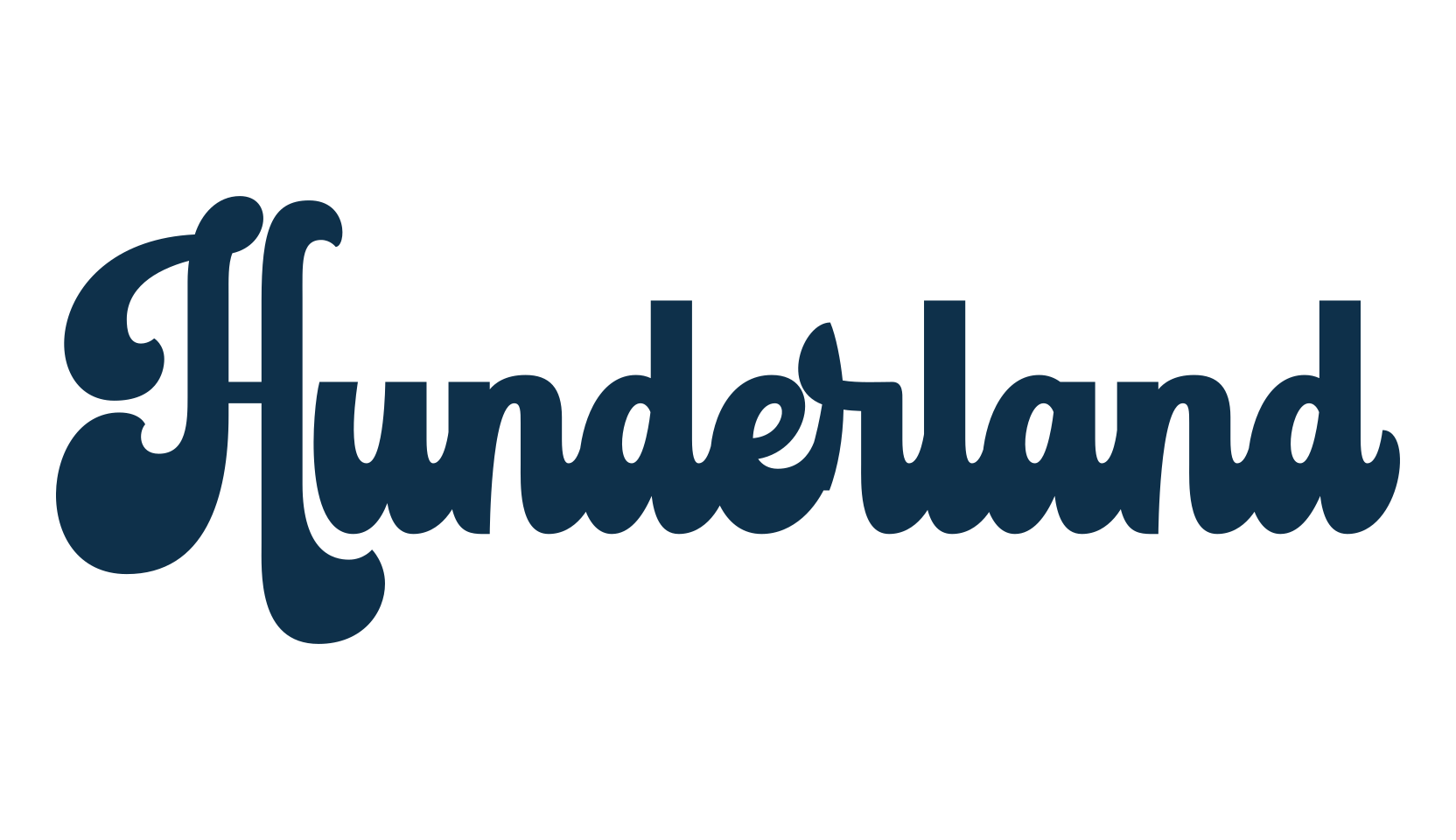 Hunderland, old school font preview