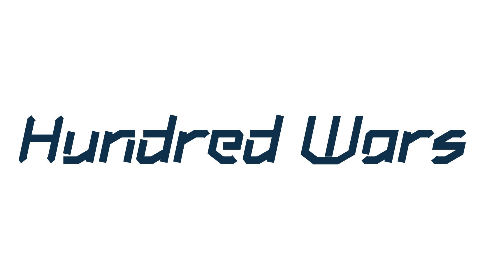 Hundred Wars, various font preview