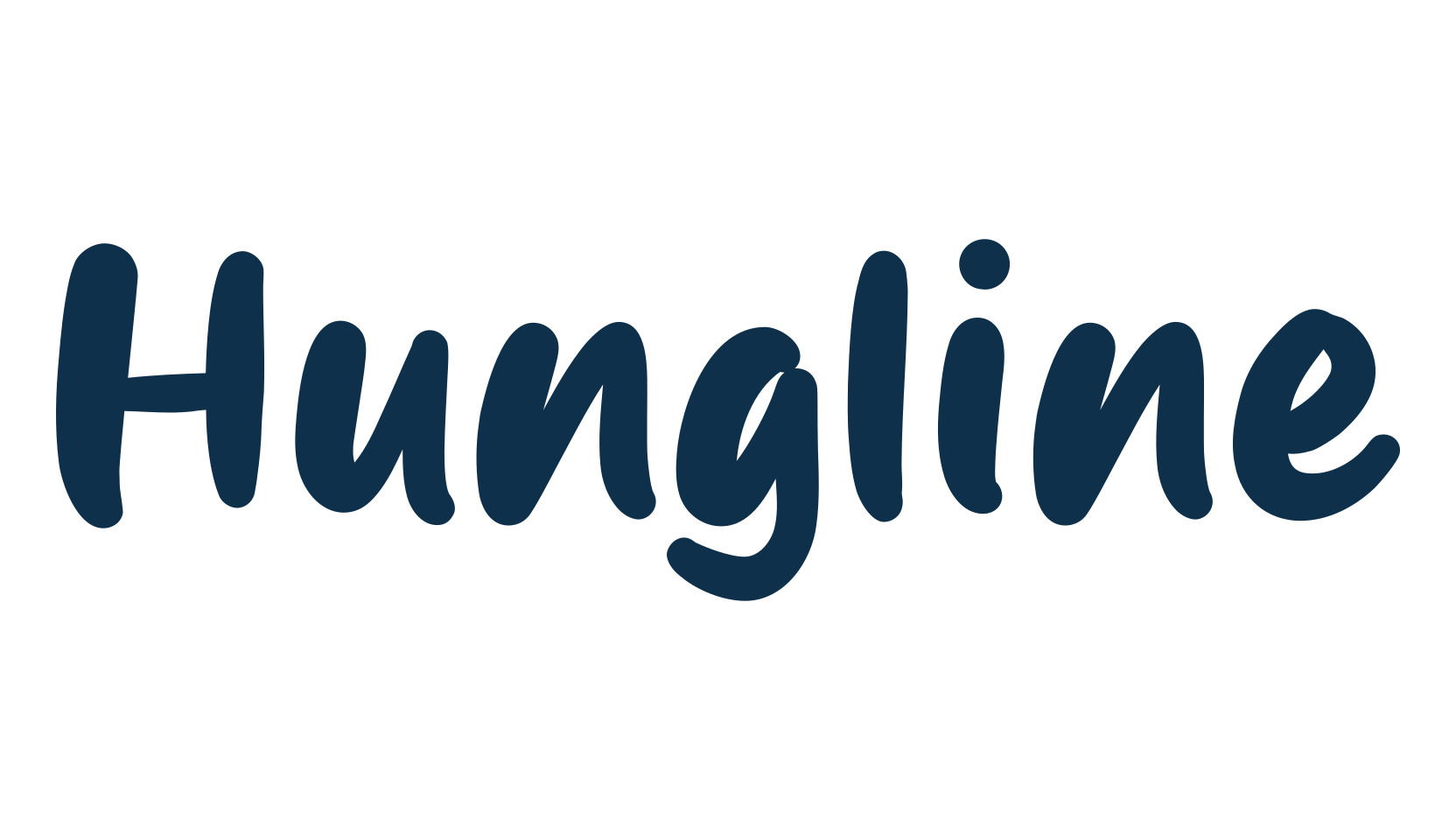 Hungline, handwriting font preview