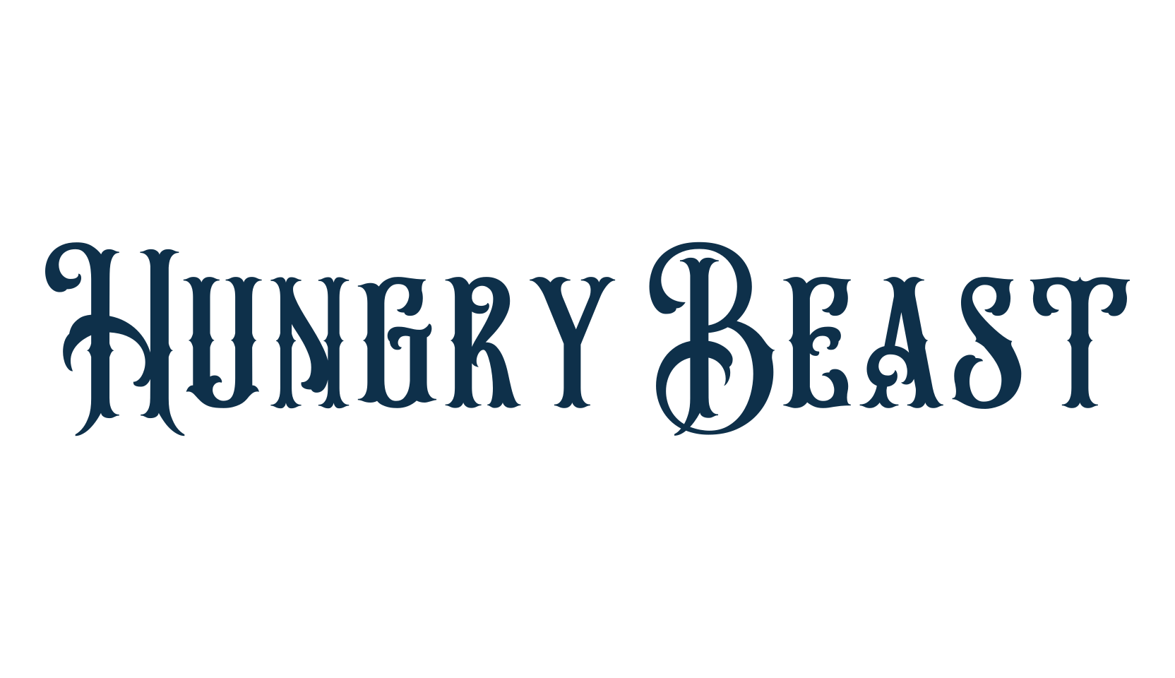 Hungry Beast, fancy retro decorative font preview