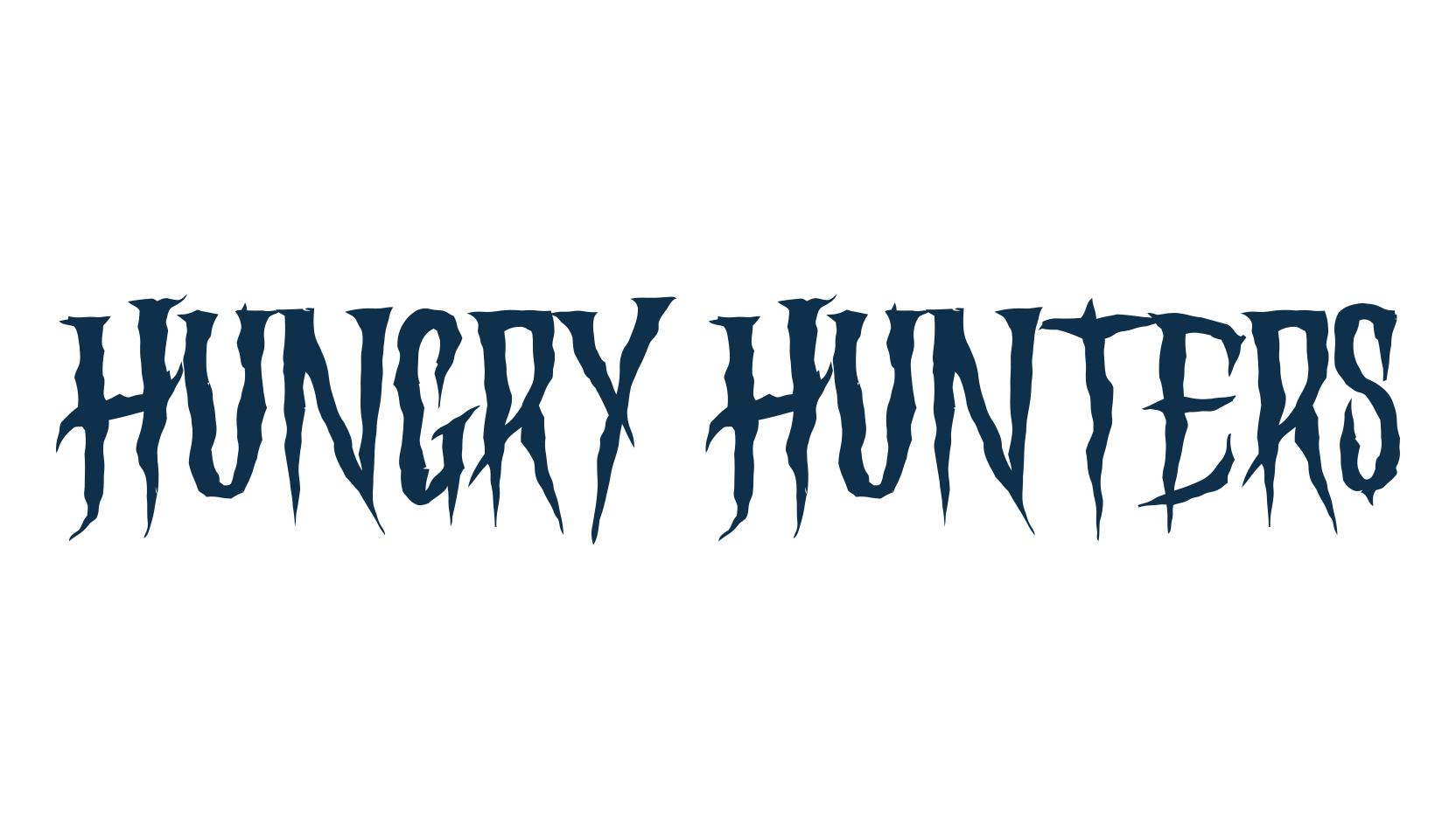 Hungry Hunters, halloween font preview