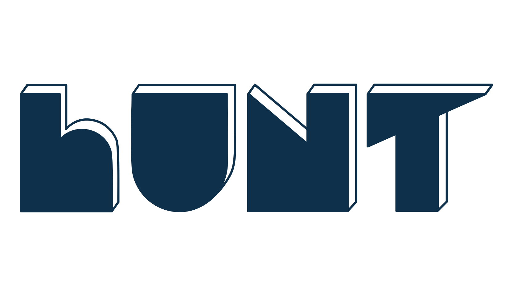 Hunt, fancy groovy decorative font preview