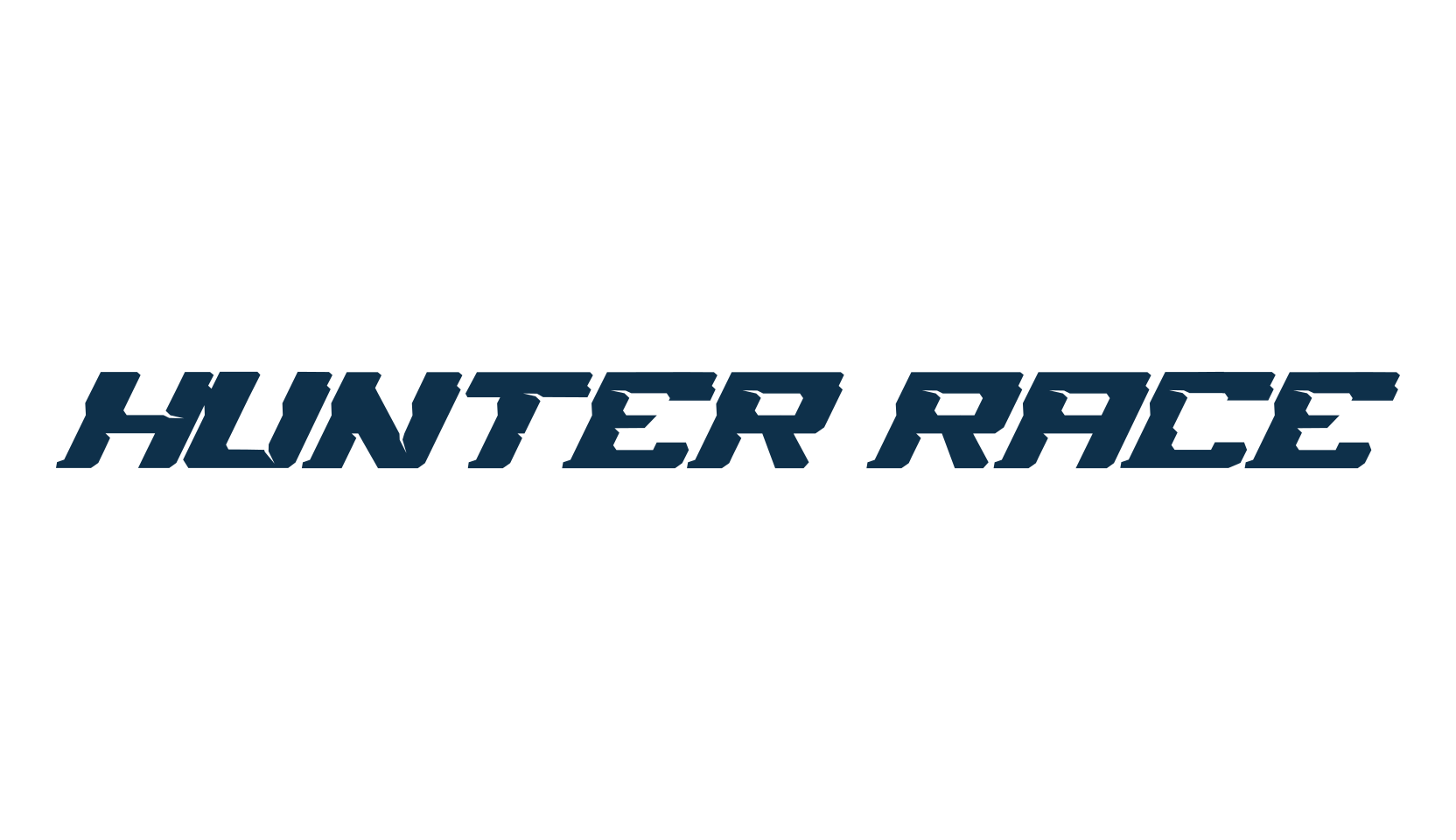 Hunter Race, techno sci-fi font preview