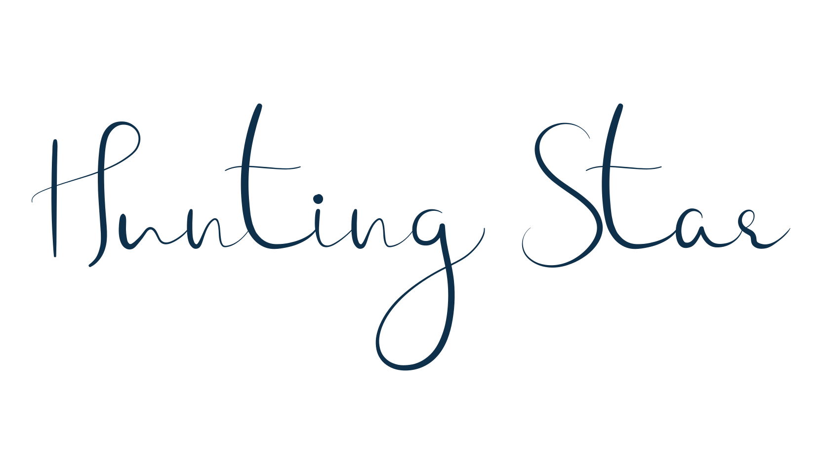 Hunting Star, calligraphy font preview