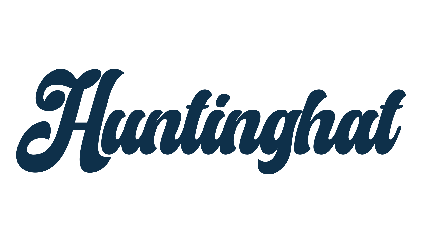Huntinghat, fancy decorative font preview